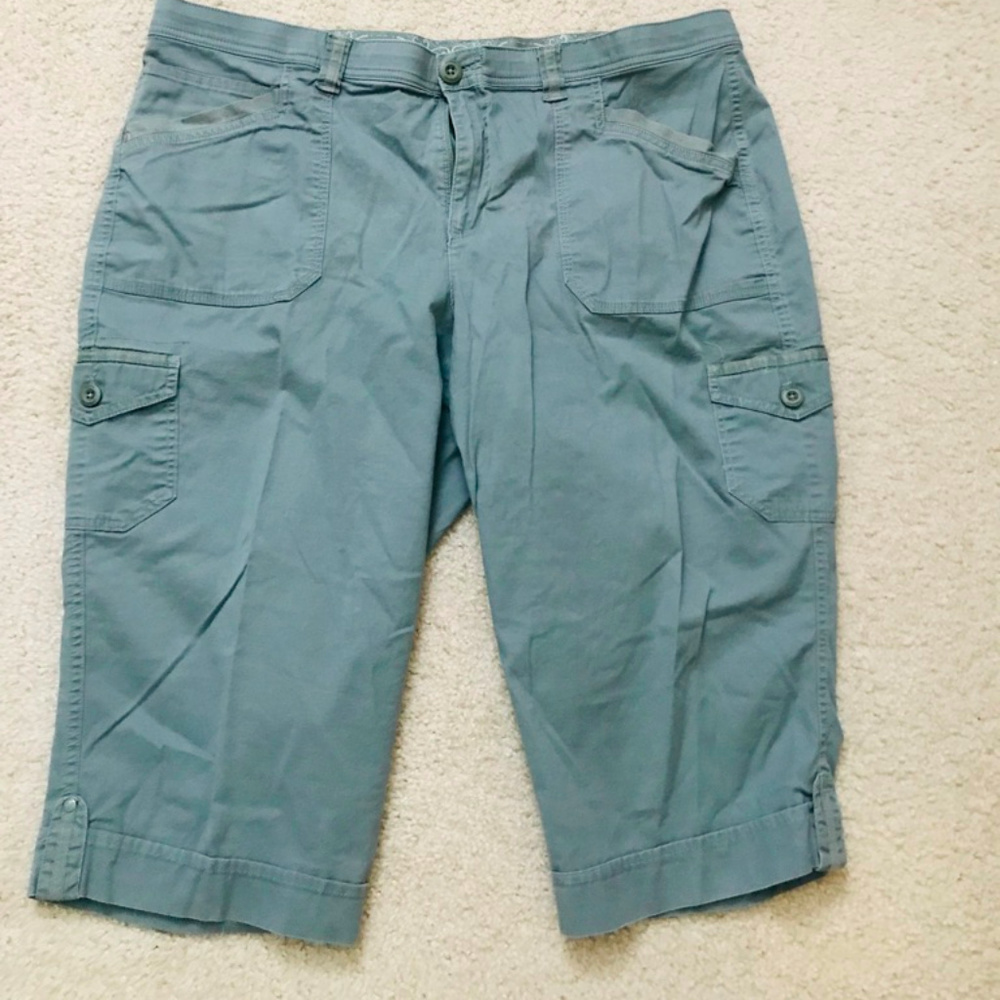 Woman's capri pants, light green Gloria Vanderbilt